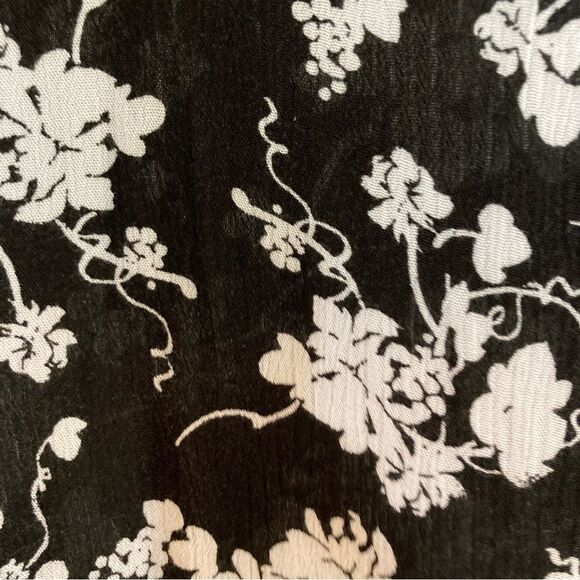 LANE BRYANT Floral Black White Tunic Top Blouse Womens Plus Size 18 20 - Picture 14 of 15